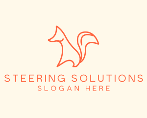 Wild Orange Fox logo design