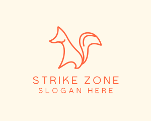 Wild Orange Fox logo design