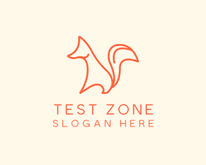 Wild Orange Fox logo design