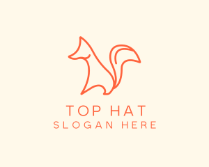 Wild Orange Fox logo design