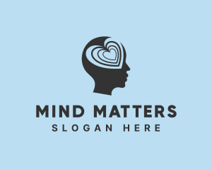 Dating Mind Psychology logo design