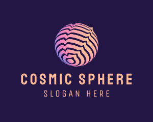 Wavy Sphere Delivery Logistics logo design