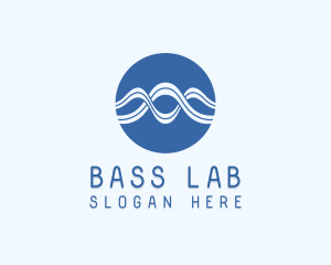 Generic Biotech Waves logo design