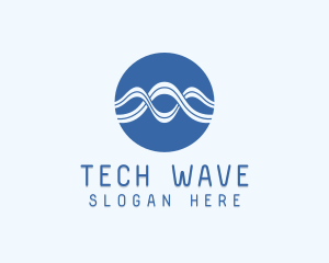 Generic Biotech Waves logo design