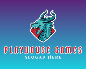 Dragon Game Creature logo design