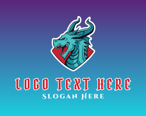 Dragon Game Creature Logo
