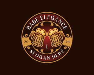 Elegant Beer Brewery logo design