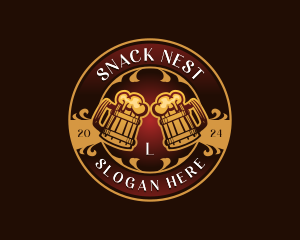 Elegant Beer Brewery logo design