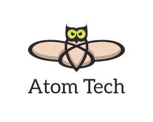 Owl Atom Wings logo