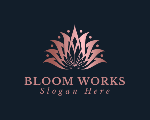 Lotus Flower Petal logo design