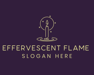 Candle Light Flame logo design