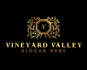 Luxury Vine Winery  logo design