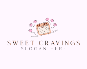 Microwave Pastry Baking logo design