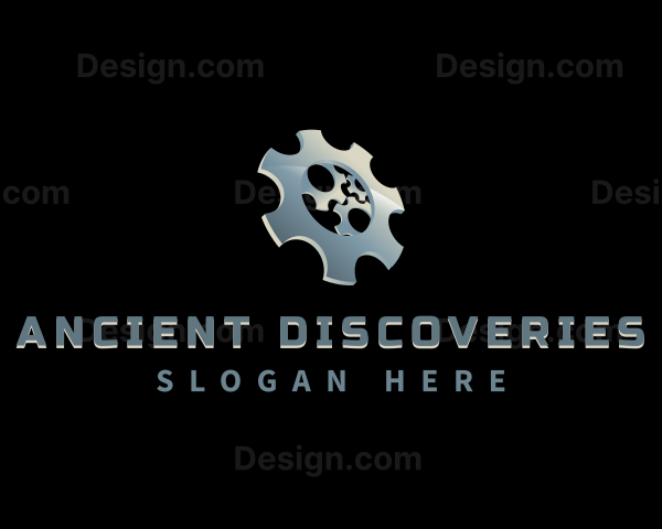 Mechanical Gear Engine Logo