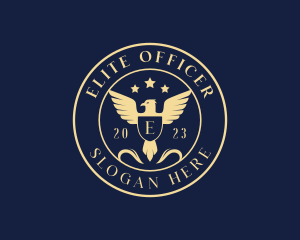 Eagle Wings Shield logo