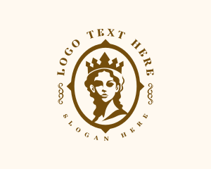 Queen - Royal Beauty Queen logo design