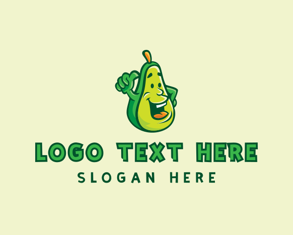 Alligator Pear logo example 3