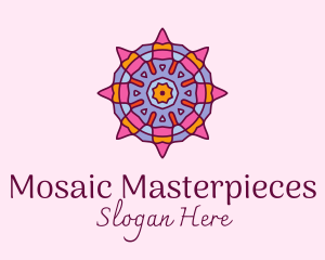 Flower Mandala Decoration  logo design