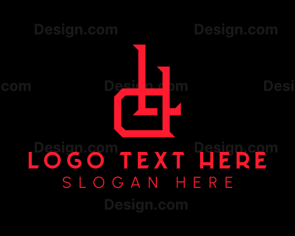 Horror Letter LD Monogram Logo