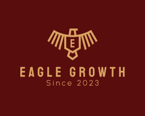 Eagle Shield Aviation Crest logo design