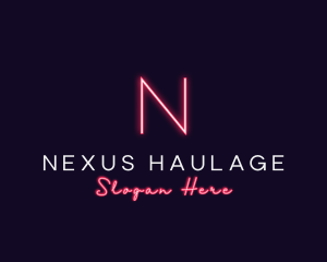 Futuristic Neon Light logo design