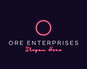 Futuristic Neon Light logo design