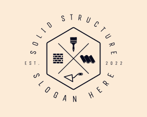 Wall Roof Builder Tools logo design