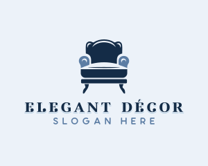 Home Decor Chair Upholstery logo design