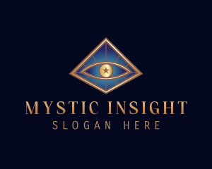 Pyramid Eye Mystic logo design