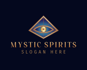 Pyramid Eye Mystic logo design