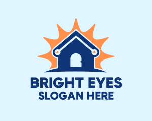 Bright Blue House logo design