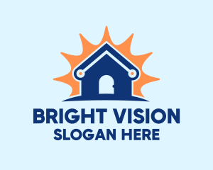 Bright Blue House logo design