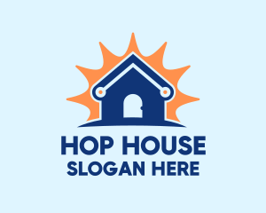 Bright Blue House logo design