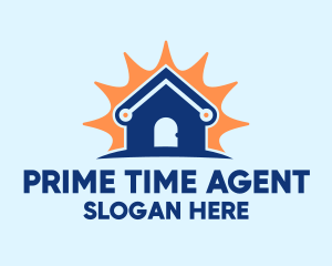 Bright Blue House logo design