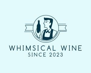 Wine Server Banner logo design