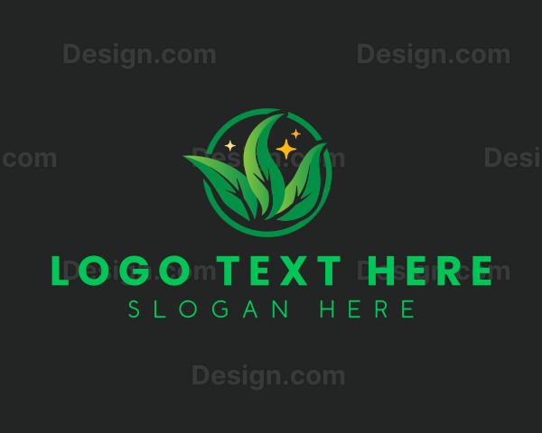 Leaves Plant Gardening Logo