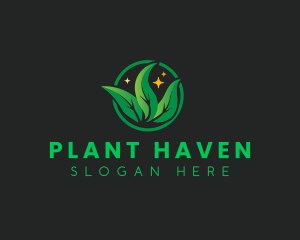 Leaves Plant Gardening logo design