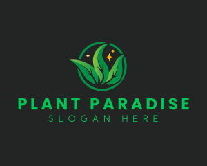 Leaves Plant Gardening logo design