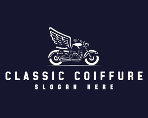 Classic Motorcycle Wings logo design