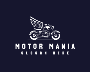 Classic Motorcycle Wings logo design