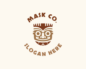 Traditional Tiki Mask logo