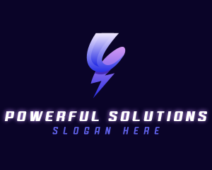 Lightning Bolt Electric logo design