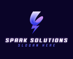 Lightning Bolt Electric logo design