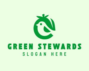 Eco Bird Fruit logo design