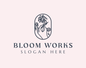 Flower Hand Boutique logo design