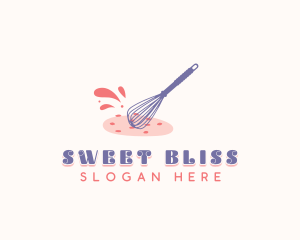 Cookie Pastry Whisk logo design