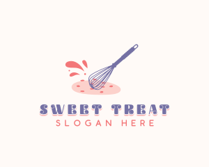 Cookie Pastry Whisk logo design