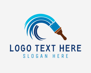 Blue Paint Art  logo
