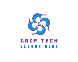 Circuitry Technology Software logo design