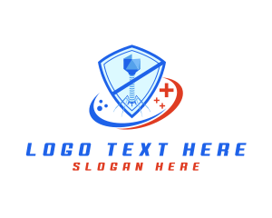 Shield - Virus Protection Shield logo design
